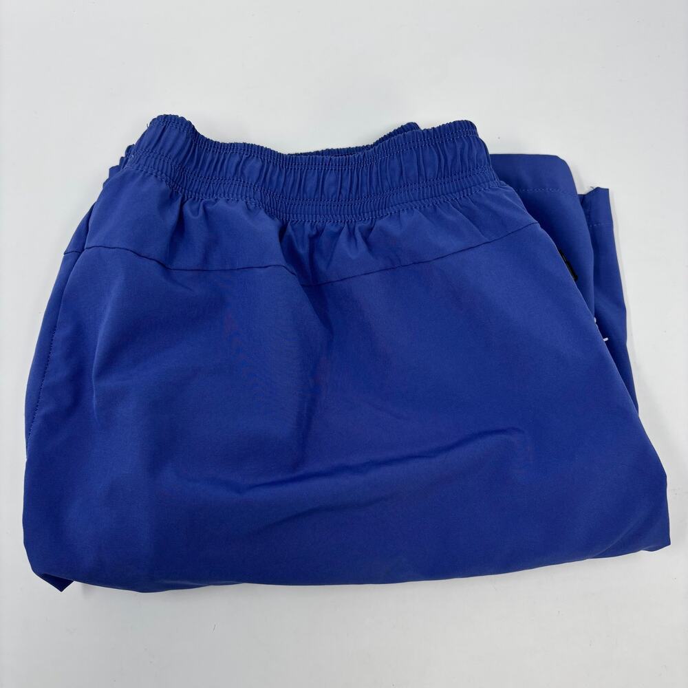 Champion Mens 2XL Blue Black Lined Stretch Waist Drawstring Athletic Shorts